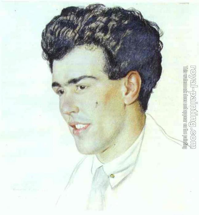 Boris Kustodiev : Portrait of Nikolay Lazarevich Bublichenko